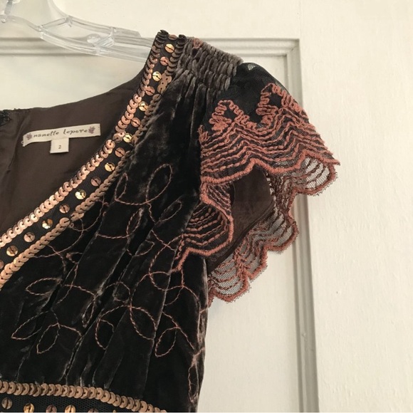 Nanette Lepore | Sequined Velvet Dress - Picture 4 of 10